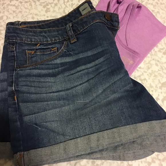 Mossimo Supply Co. Pants - Cuffed jeans shorts